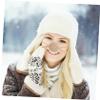 HOMOCONO Soft Crochet Nose Warmer Keeps Nose Warm Winter Outdoor Activities Yarn Material for Women for Skiing and Cold Weather view 4