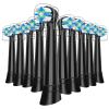10 Pack Smart Cleaning Replacement Heads Compatible with Oral B iO 2 3 4 5 6 7 8 9 10 Series Electric Toothbrush, Brush Heads Compatible with Oral B iO Electric Handles, Black view 1