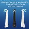 10 Pack Smart Cleaning Replacement Heads Compatible with Oral B iO 2 3 4 5 6 7 8 9 10 Series Electric Toothbrush, Brush Heads Compatible with Oral B iO Electric Handles, Black view 2