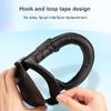3-In-1 Interface & Face Cover Pad Breathable Face Cover Sweatproof Mask Face Cushion PU Leather Ice Silk Fabric Replacement Foam Pad for 3 Glasses Accessories view 3