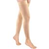 20 30mmHg Black Thigh High Compression Stockings Footless Compression Socks For Women & Men Kink Lingerie (Khaki, XL) view 1