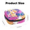 Abstract Marble Texture Pattern Sanitary Napkin Storage Bag, First Period Kit Bag for Girls Women, Menstrual Cup Pouch Feminine Menstruation Tampon Holder view 2