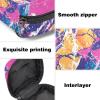 Abstract Marble Texture Pattern Sanitary Napkin Storage Bag, First Period Kit Bag for Girls Women, Menstrual Cup Pouch Feminine Menstruation Tampon Holder view 3