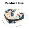 Abstract Marble Texture Pattern Zipper Sanitary Napkin Bag, Tampon Holder Purse, Soft Menstrual Pad Pouch, Storage Bag for Sanitary Napkin Pads view 2