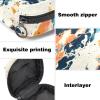 Abstract Marble Texture Pattern Zipper Sanitary Napkin Bag, Tampon Holder Purse, Soft Menstrual Pad Pouch, Storage Bag for Sanitary Napkin Pads view 3