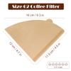 200 Count Coffee Filters 2, Cone Coffee Filters, Unbleached Natural Disposable Paper Filter 2-4 Cup Fits for Pour Over Dripper and Coffee Maker, Suitable for view 2