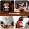 200 Count Coffee Filters 2, Cone Coffee Filters, Unbleached Natural Disposable Paper Filter 2-4 Cup Fits for Pour Over Dripper and Coffee Maker, Suitable for view 4