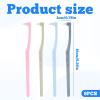 8 Pcs Single Tufted Toothbrush,Single Soft Interspace Toothbrush,Orthodontic Toothbrushes for Detail Cleaning,Braces Toothbrush,for Sensitive Gums Deep Cleaning(Four Colors) view 2