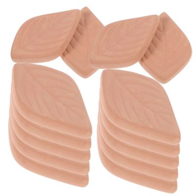 Gatuida Moisture Absorbers Food Moisture Absorbent Tablets Pottery Leaf Shape 20pcs Red Lightweight and Portable Food Storage Dehumidifiers for Nuts and Pet