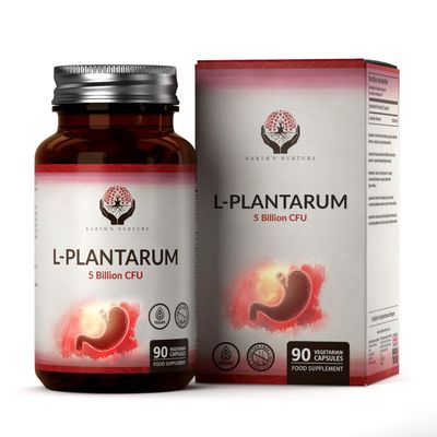 EN Lactobacillus Plantarum, L-Plantarum 90 Capsules, 5 Billion CFU