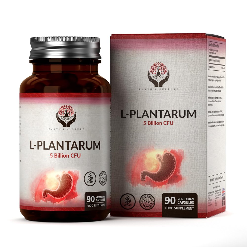 EN Lactobacillus Plantarum, L-Plantarum 90 Capsules, 5 Billion CFU