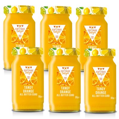 Cottage Delight - Tangy Orange All Butter Curd - 305g - Pack of 6