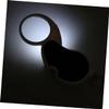 KOMBIUDA Slip Magnifying Mirror LED Light Compact Folding Design for Reading Glass Keychain Practical Magnifier Pendant for Go Use view 3