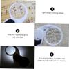 KOMBIUDA Slip Magnifying Mirror LED Light Compact Folding Design for Reading Glass Keychain Practical Magnifier Pendant for Go Use view 4