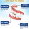 FreshCart Basics Silicone Reline Denture Set, Cosmetic Teeth, White, Soft Silicone, Natural Design, Easy Home Fit view 3