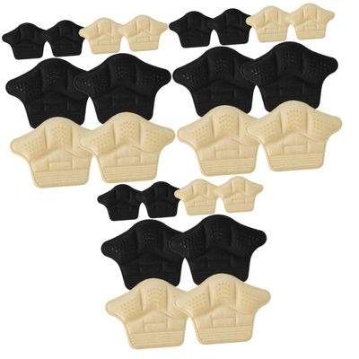 FRCOLOR 12pairs Wear-Resistant Heel Pads Comfortable Heel Cushions Replaceable Self-Adhesive Stickers for High Daily Use Foot Accessories