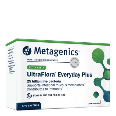 Metagenics UltraFlora Everyday Plus, for Microflora Balance - 30 Capsules