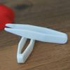50 Pcs White Plastic Mini Contact Lens Clip Beauty Makeup Tool Hair Removal for Double Eyelid Stickers, Hand Tools view 2