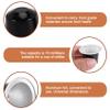 Asyduey 50Sets Refillable Coffee Capsules Cup Disposable Coffee Capsules Packaging Cafe Supplies for Black view 3