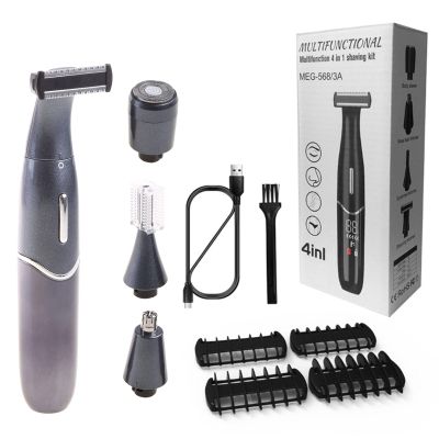 4 In 1 Women Electric Epilator Eyebrow Nose Lady Trimmer Hair Removal Face Body Female Shaver Depilator
