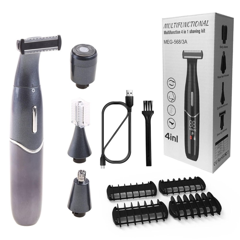4 In 1 Women Electric Epilator Eyebrow Nose Lady Trimmer Hair Removal Face Body Female Shaver Depilator