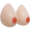 Transgender Silicone Breasts Huge Cup Self Adhesive Cosplay Breast Forms Fake Boobs for Crossdresser Drag Queen(H Cup, White) view 1
