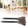 2PCS Telescopic Pole Retractable Feather Duster, Ostrich Feather Duster Hair Duster Duster with Long Handle for Home view 2