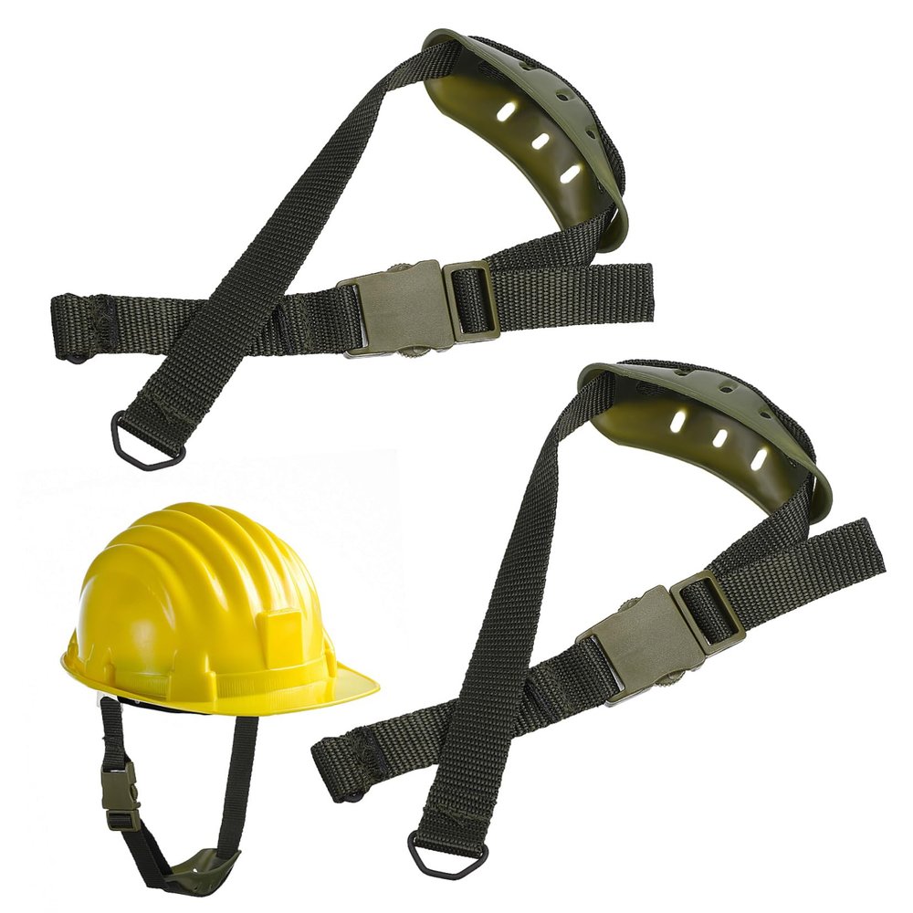 VANZACK 2pcs Ergonomic Hard Hat Chin Strap Helmet Chin Cup Strap Replacement Adjustable for Batting Helmets Breathable Comfortable