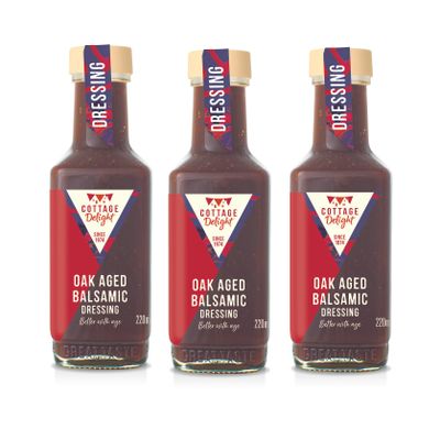 Cottage Delight - Oak Aged Balsamic Dressing - 220ml - Pack of 3