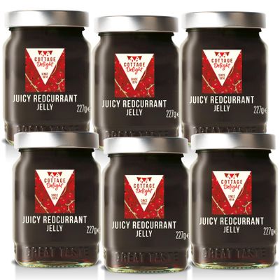 Cottage Delight - Juicy Redcurrant Jelly - 227g - Pack of 6