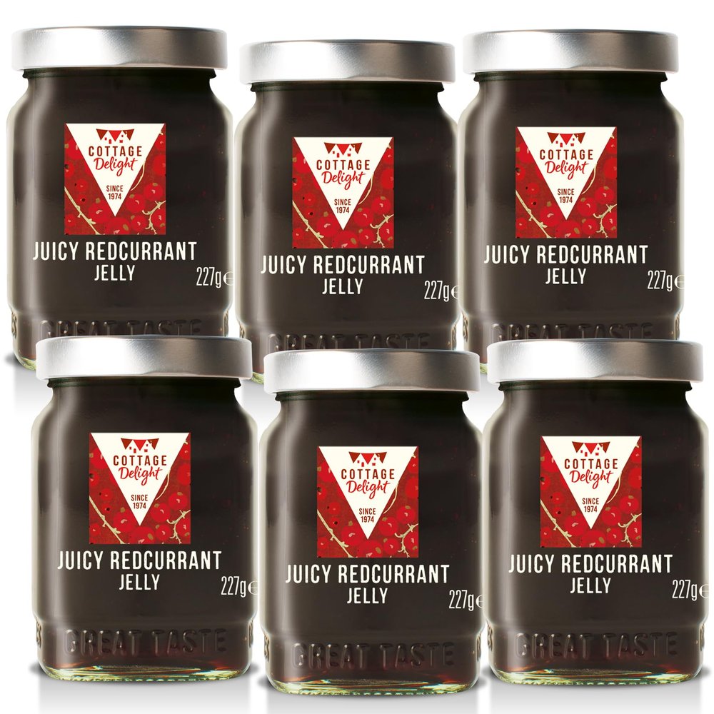 Cottage Delight - Juicy Redcurrant Jelly - 227g - Pack of 6