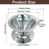 Waziaqoc Pour Over Coffee Dripper, Slow Drip Paperless Coffee Filter, Stainless Steel Pour Over Coffee Maker for 1-2 Cups Brew, Double Mesh Design of Manual Reusable Cone Filter view 3