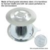 Waziaqoc Pour Over Coffee Dripper, Slow Drip Paperless Coffee Filter, Stainless Steel Pour Over Coffee Maker for 1-2 Cups Brew, Double Mesh Design of Manual Reusable Cone Filter view 4
