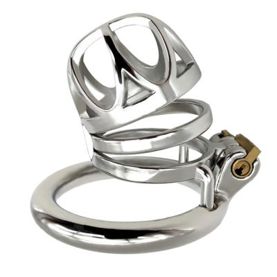 304 Stainless Steel Smooth Breathable Long Men's Sports Special Opening Design cage (Flat Ring, 55mm)