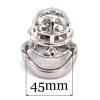 5 Rivets Stainless Steel Men's Fitness Cage with Anti-Detachment (Arc Ring, 45mm) view 4
