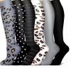 6 Pair Compression Socks for Women, Flight Compression Socks for Men,15-25mmhg Varicose Veins Pressure Socks,Prevent Varicose Veins, Promote Circulation L/XL view 1