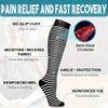 6 Pair Compression Socks for Women, Flight Compression Socks for Men,15-25mmhg Varicose Veins Pressure Socks,Prevent Varicose Veins, Promote Circulation L/XL view 2