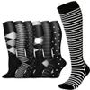 6 Pair Compression Socks for Women, Flight Compression Socks for Men,15-25mmhg Varicose Veins Pressure Socks,Prevent Varicose Veins, Promote Circulation L/XL view 4