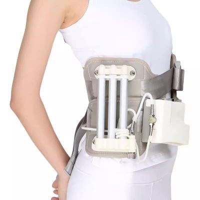 SXTYFBB Lumbar Decompression Device Belt,Household Medical Lumbar Muscle Strain Belt,Spinal Decompression Machine Lumbar Belt,Manual Hydraulic Pressure(A)