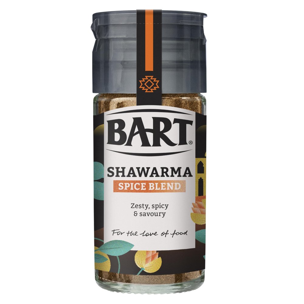 Bart Shawarma Spice Blend Glass Jar 40g (Middle Eastern Cooking)
