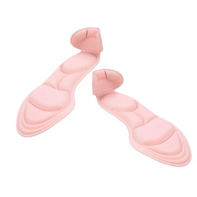 FOMIYES Self-Adhesive Non-Slip Back Heel Cushion Pads 5d Sponge Shock Absorbing Breathable Heel Insole for Blister Prevention and Pain Relief in High Pink