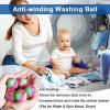 16Pcs Dryer Balls Reusable Washing Machine Hair Catcher Pet Hair Remover for Laundry,Nylon Round Laundry Balls for Household view 2