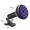 54w 180 Rotating Clip Tanning Lamp, E27 Face Tanning Lamp, 18 LEDs Sun Lamp, Sun Uv Lamp with Eye Mask for Antique Bronze Skin view 2