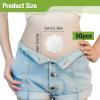 50pcs Castor Oil Pack, Flower Shape Castor Oil Patches, Pack Wrap Kit, Belly Button Patch, Disposable, Self-Adhesivecastor Organic Cotton(OilNot Included) view 2