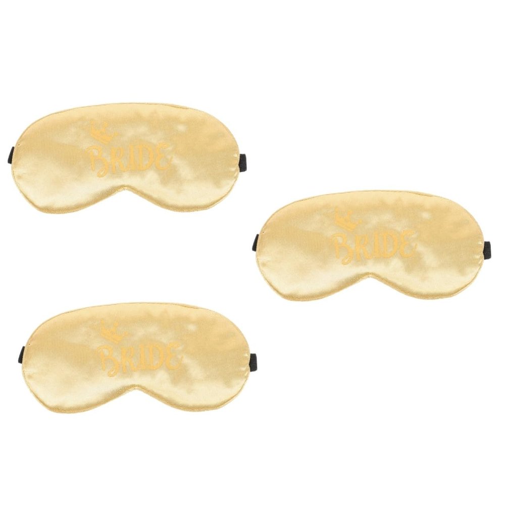 Ipetboom 3pcs Eye Mask Blindfold for Sleeping Imitation Silk Eye Covering for Wedding Night Party Games Helps Block Light for Restful Sleep