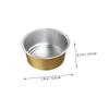Wax Melting Bowl Large Capacity Golden Aluminium Foil 25pcs view 2
