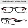 Lanomi Photochromic Progressive Multifocal Reading Glasses Women Mens Rectangle Sport Style Anti Blue Sun Protection Varifocal Reader Eyeglasses Black Frame/Photochromic Grey 1.5 view 3