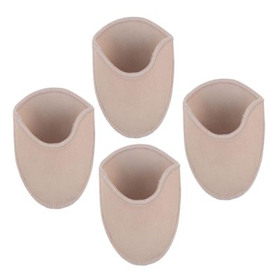 COLLBATH 2 Pairs Ballet Dance Pads Knitted Cloth Forefoot Covers Curved Wear-Resistant Decompression for Professional Ballet Dancers Suitable for Dancing Shoes