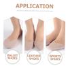 COLLBATH 2 Pairs Ballet Dance Pads Knitted Cloth Forefoot Covers Curved Wear-Resistant Decompression for Professional Ballet Dancers Suitable for Dancing Shoes view 2