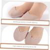 COLLBATH 2 Pairs Ballet Dance Pads Knitted Cloth Forefoot Covers Curved Wear-Resistant Decompression for Professional Ballet Dancers Suitable for Dancing Shoes view 3